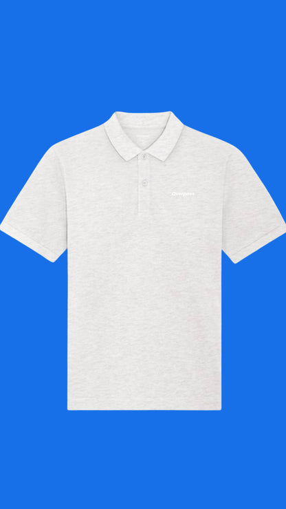 Overpass Unisex Polo Shirt - Cream Grey