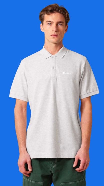 Overpass Unisex Polo Shirt - Cream Grey