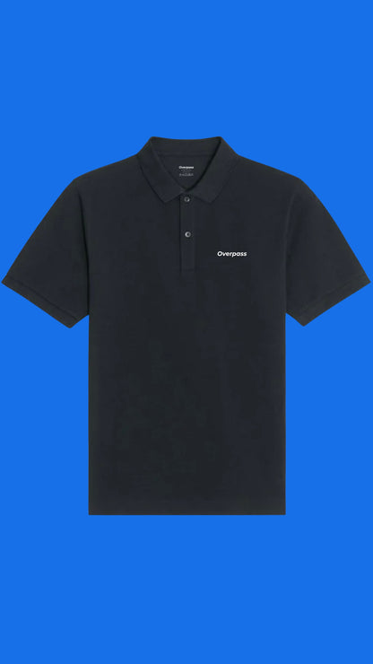 Overpass Unisex Polo Shirt - Black