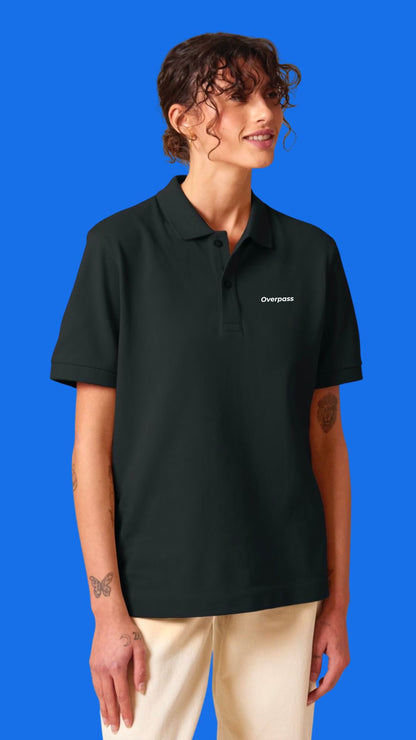 Overpass Unisex Polo Shirt - Black