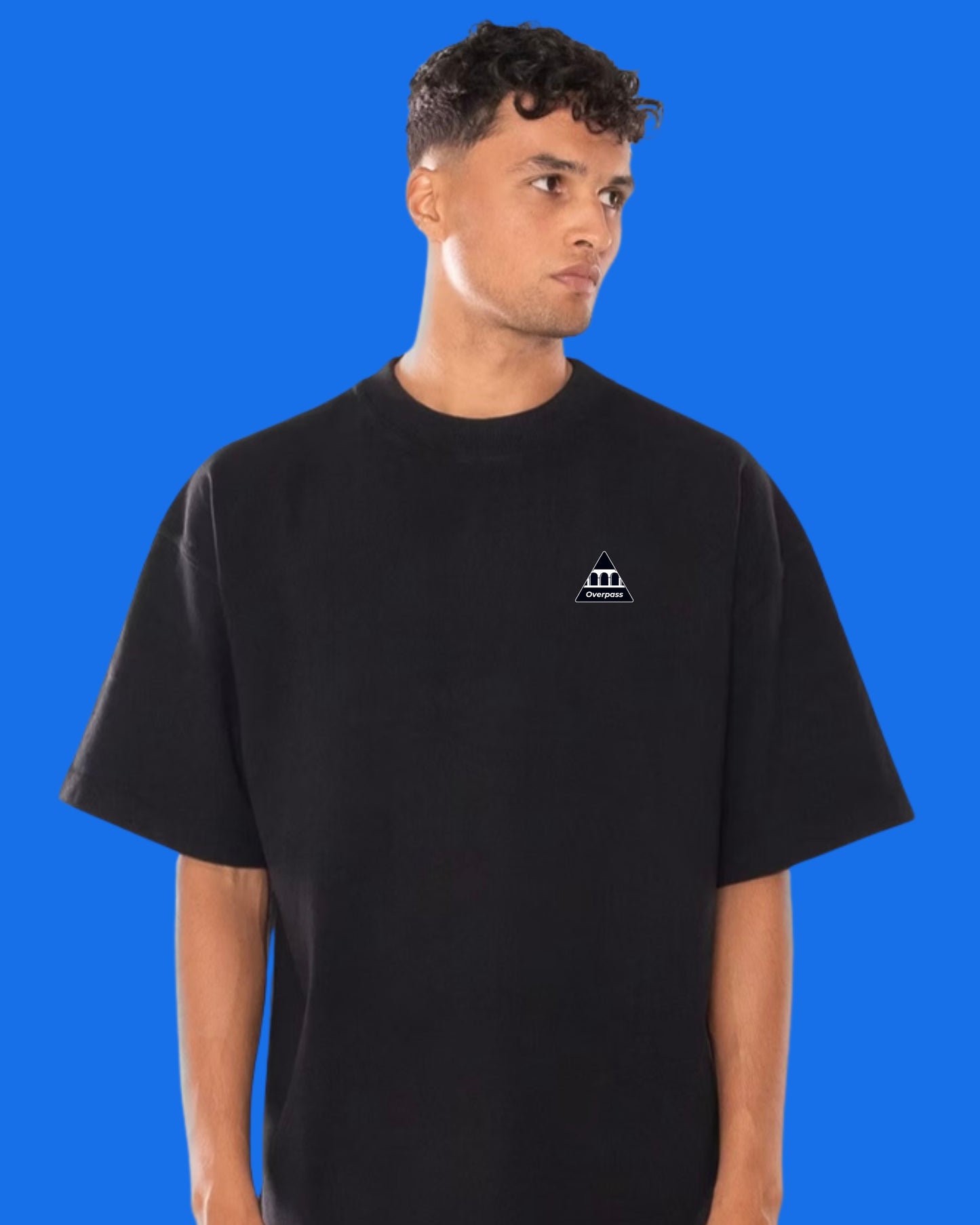 Black Silicone Print T-Shirt